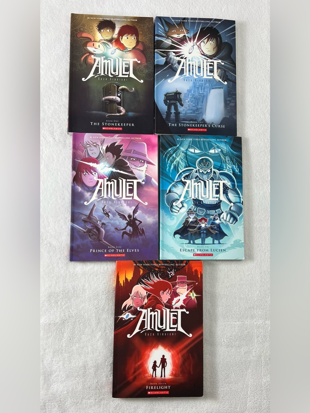 Amulet Graphic Novel Set - Colorful Spine Collection